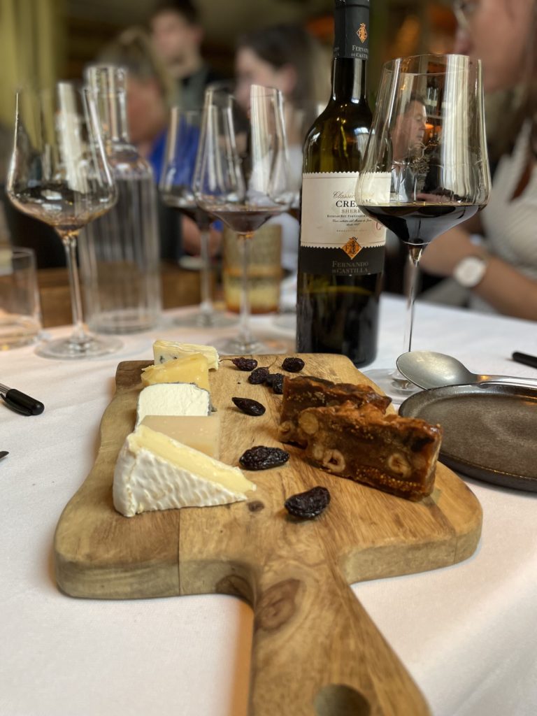 Cream Sherry and Cheese.