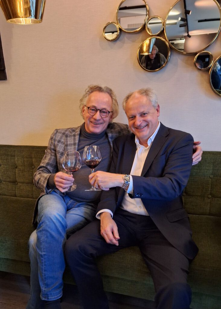 Alain Jacobs, WInes of Germany (left) and Peter Schmitz, ProWein (right) at the press lunch.