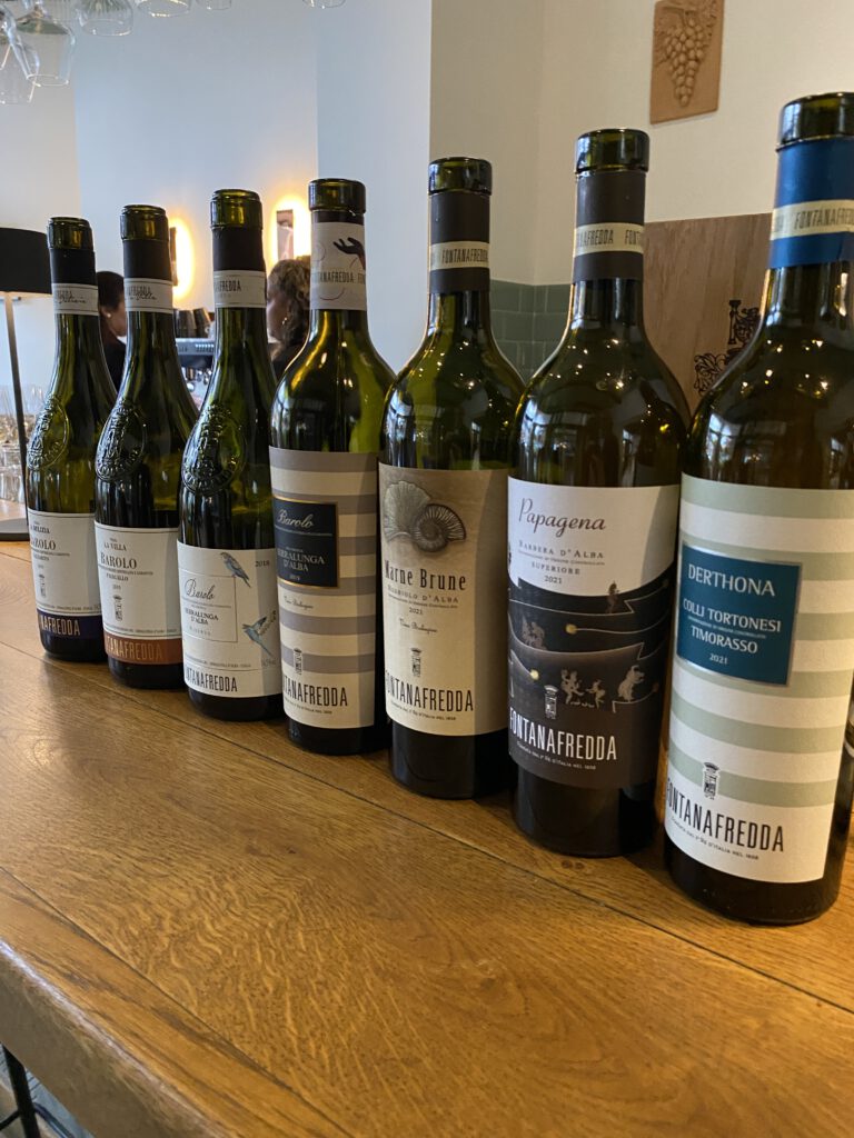 Fontanafredda brought a nice selection of their wines for Barolo Week.