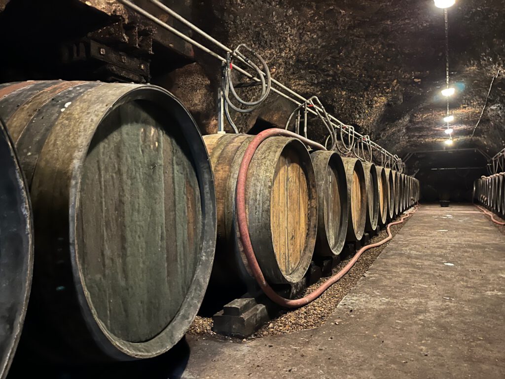 Old Barrels are used for Natural Fermentation.