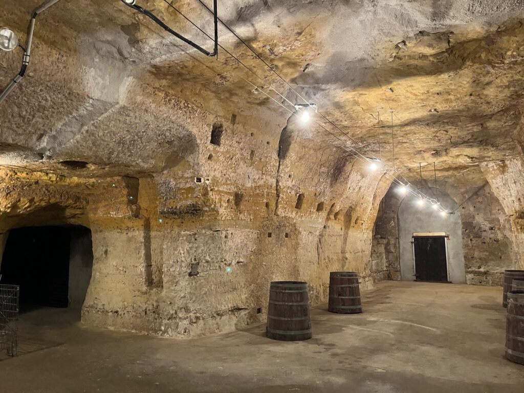 The Underground Cellar of Domaine Huet.