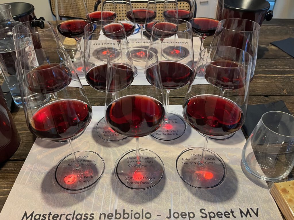 Exploring Barolo's during the Masterclass.