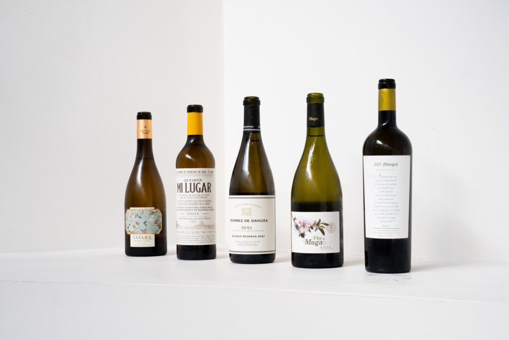 The White Rioja's from the Masterclass.