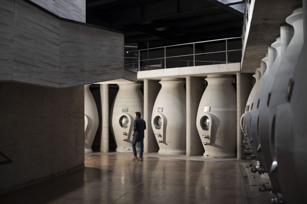 The Zuccardi's are strong believers of using concrete in their winemaking.