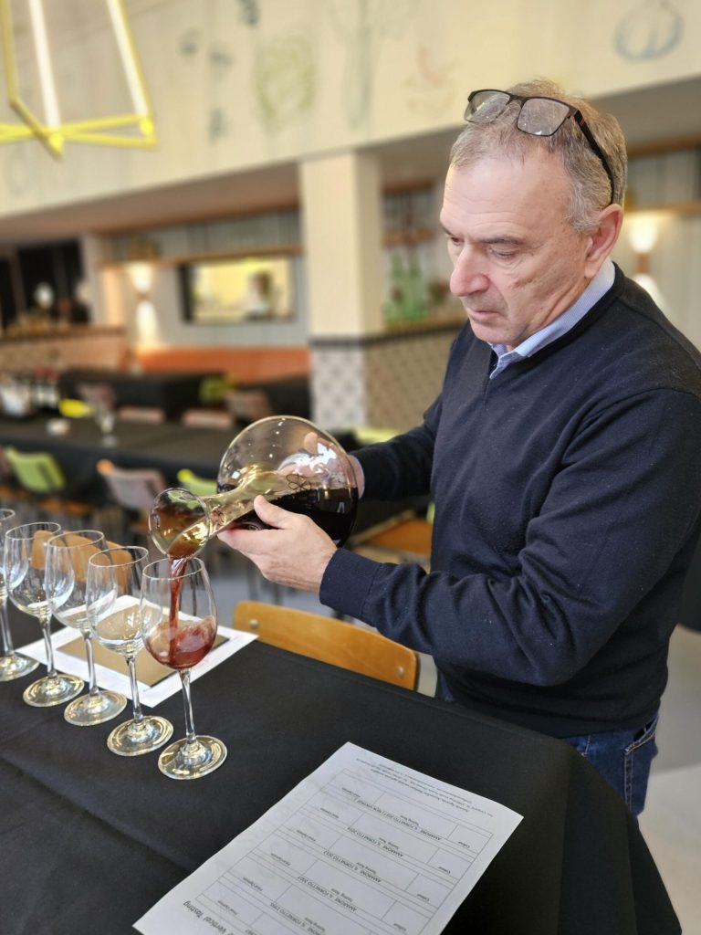 Stefano Accordini during the vertical tasting.