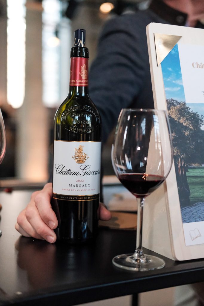 The 2022 Château Giscours as poured during the Masterclass was pure brilliance from a warmer vintage.