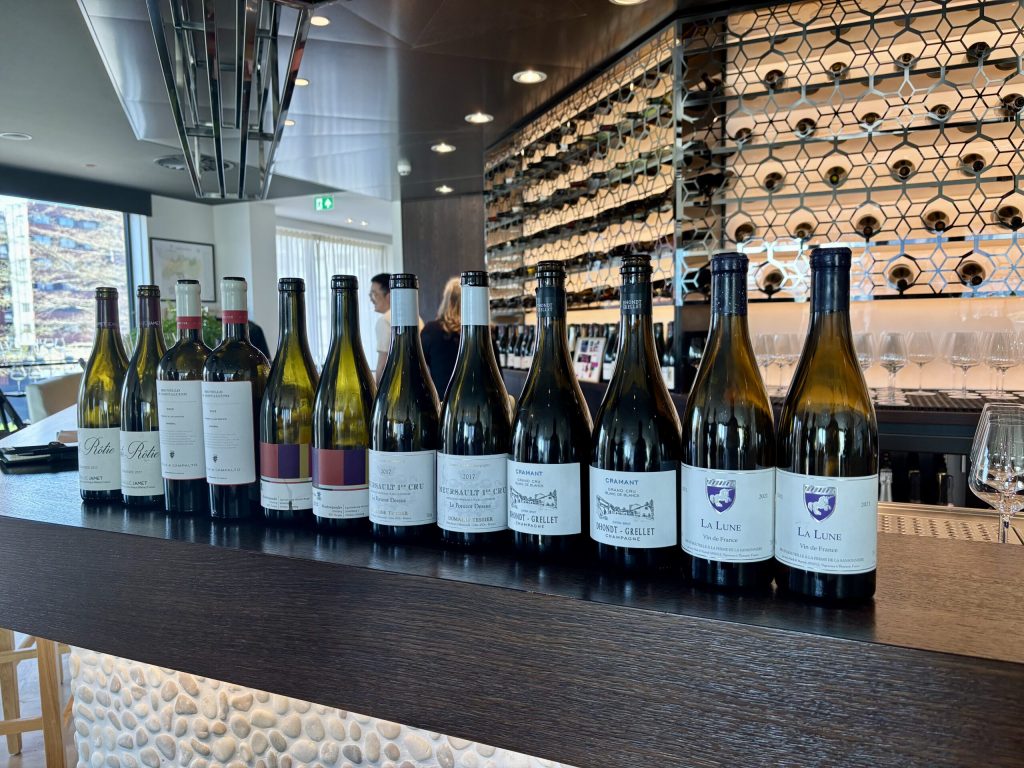 The Wine Selection for the Day.