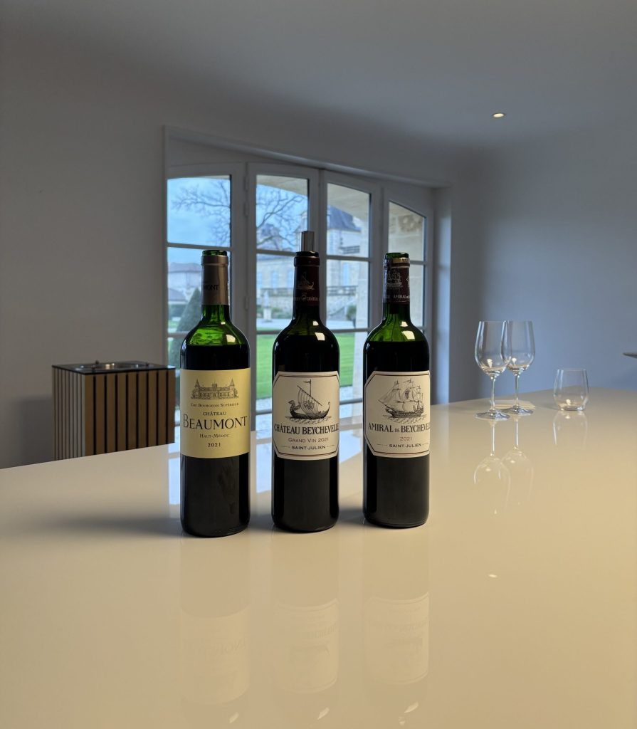 The Selection during our Tasting at the Château.