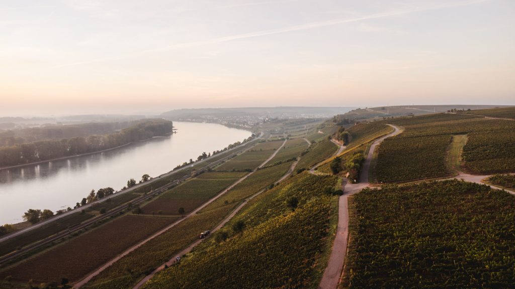 Nierstein and its Famous Roter Hang along the River.