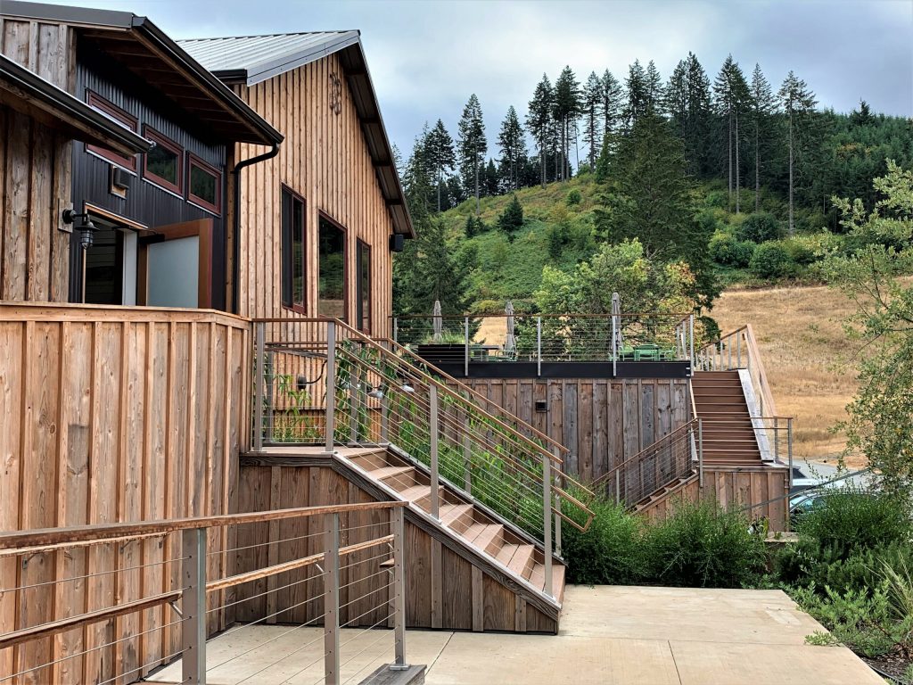 The Nicolas-Jay Winery, blended in its surroundings.