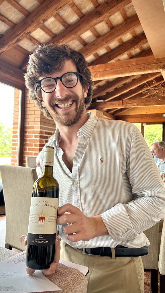 Tasting Field Blends at Conte d'Attimis-Maniago.