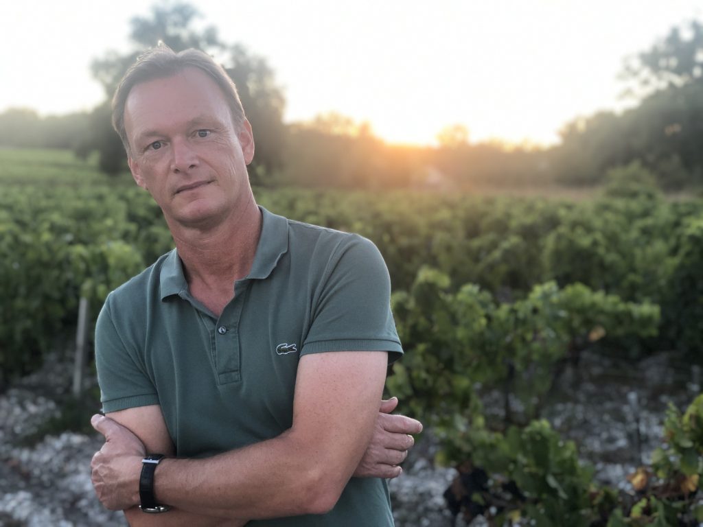 Arjen Pen driving revolution at Château Branas Grand Poujeaux.