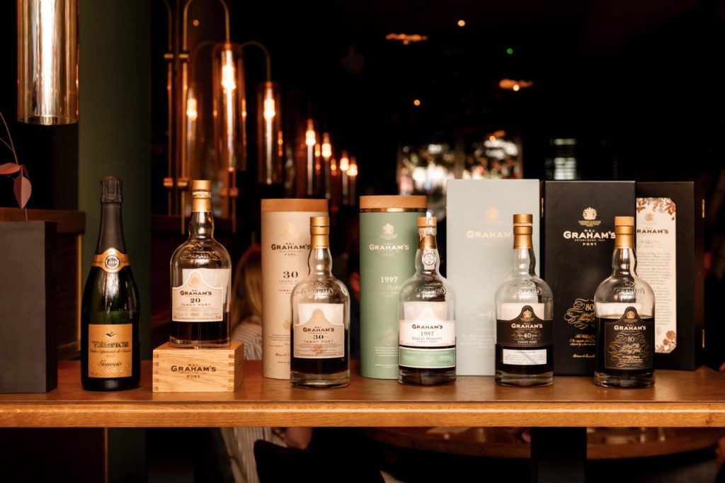 A Selection of Graham's Ports for the Event.