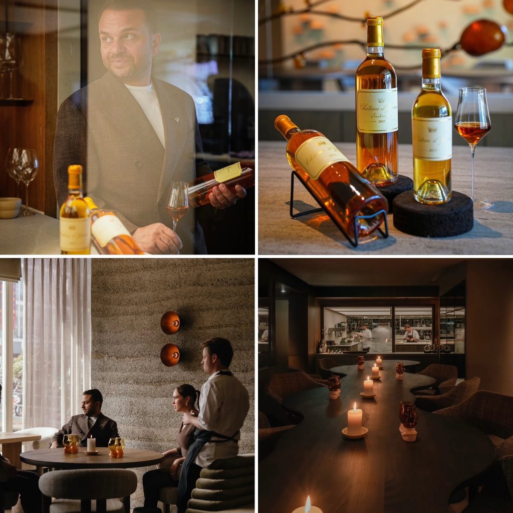 Everything set for a Night of d'Yquem and Flore Mastery.