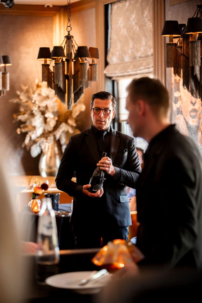 Sommelier Ronald Opten, providing stellar pairings for the lunch.