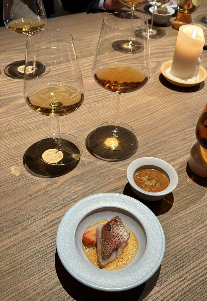 Lamb, Red Mullet and the 2005 Château d'Yquem. 