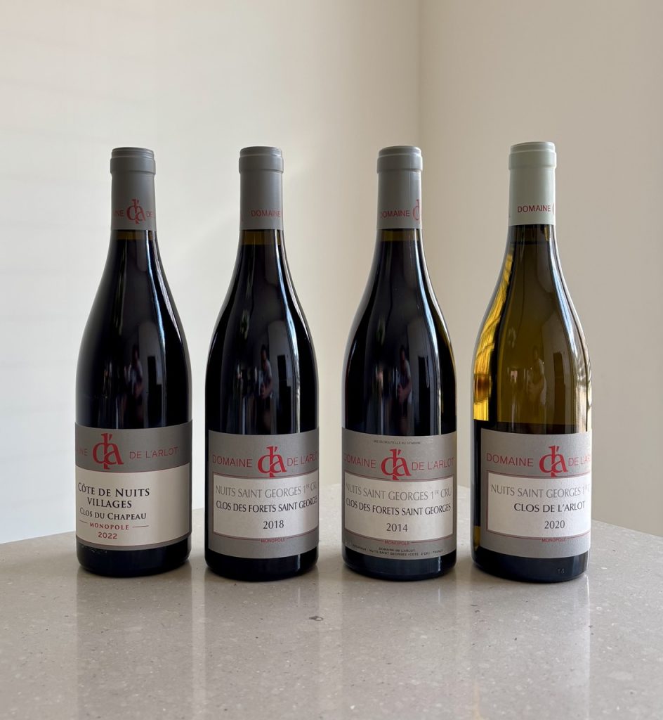 The Wines for our tasting.