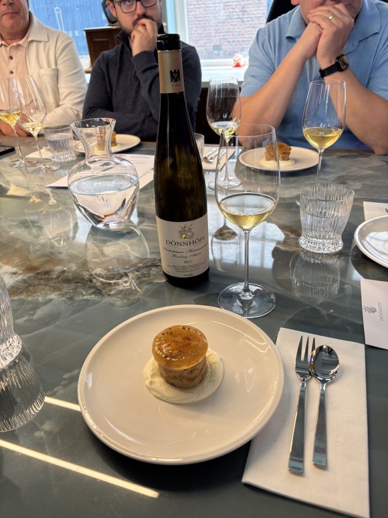 Dessert: Gingerbread pudding.