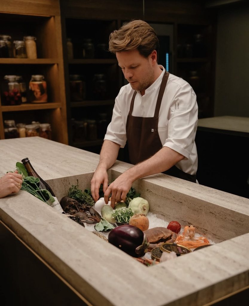 Chef Bas van Kranen, delivering an Excellent Culinary Performance.