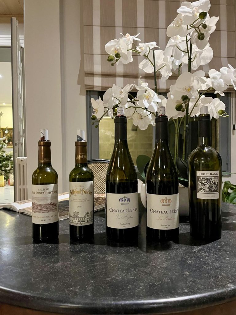 The Wines from our Reviews, tasted during our stay.