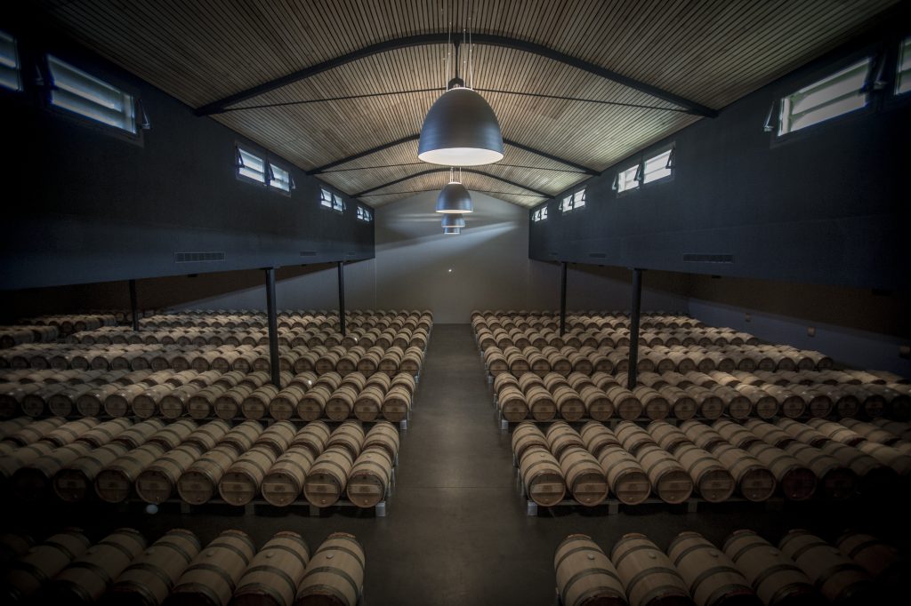 Château Palmer's Barrel Cellar. 