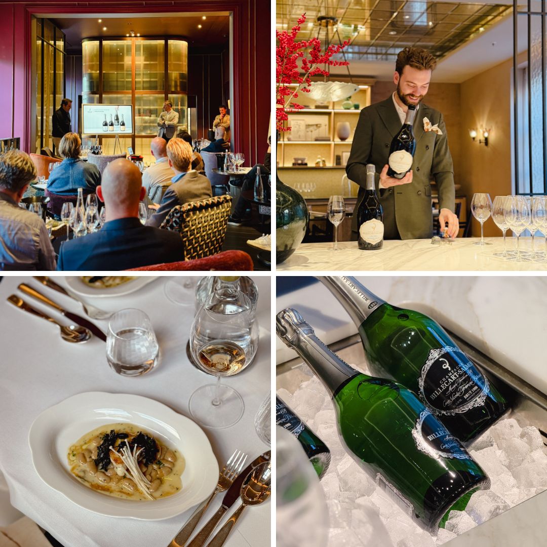 Champagne Billecart-Salmon at Rosewood Amsterdam.