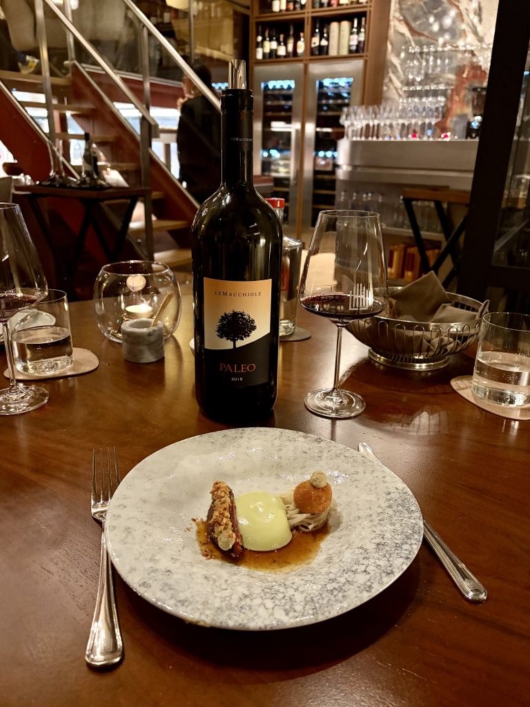 Anjou Pigeon x Le Macchiole Paleo Rosso.