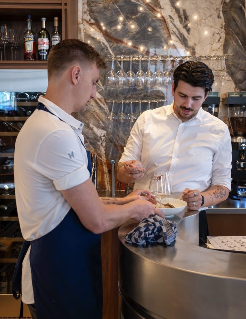 Chef Peter Kok and Maitre Sommelier Massimiliano Simbula.