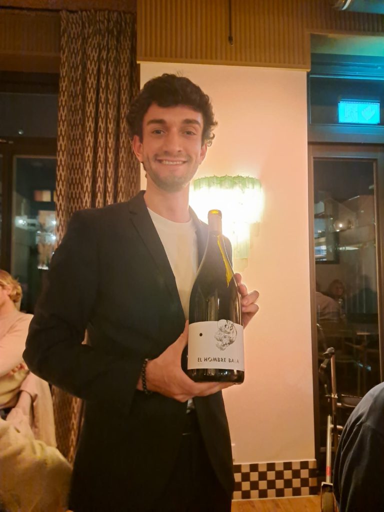 Export manager Robin Bially introducing El Hombre Bala.